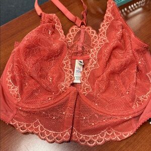 Gossard 32H (US)/32FF (UK) Front Close Longline Lace Unlined Bralette